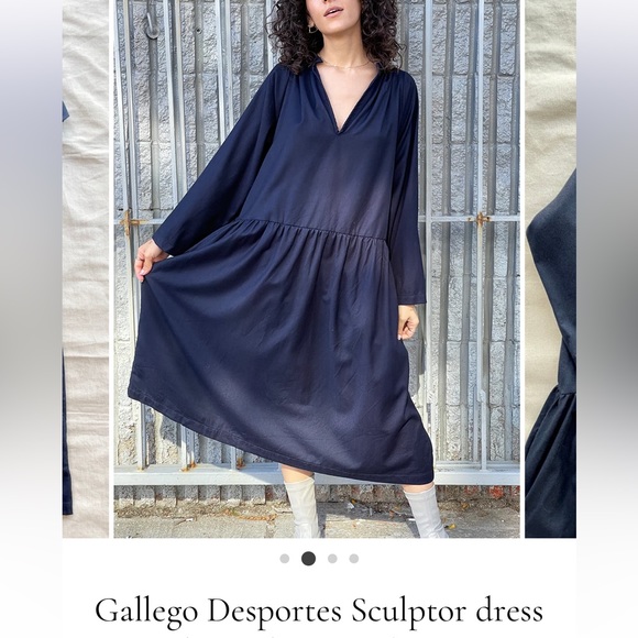 Gallego Deaportes flannel dress. Gray. Size M - Picture 1 of 4